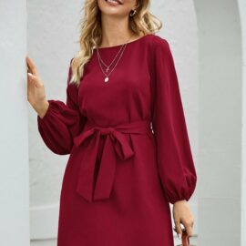 Formal dress for women long sleeves autumn ladies Dresses