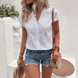 Lace Lace Shirt T-shirt Sexy Lace Batwing Sleeve Top
