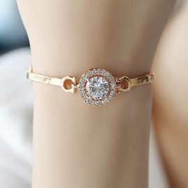Trendy Artificial Zircon Bangle
