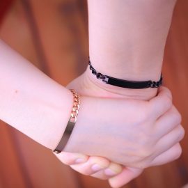 Stainless steel and titanium steel bracelets