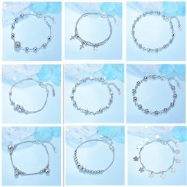 Color-preserving silver-plated bracelet