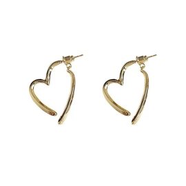 Heart-Shaped Stud Earrings