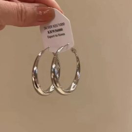 European and American style hoop earrings
