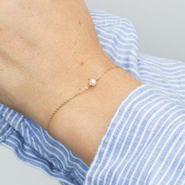 Faux pearl bracelet