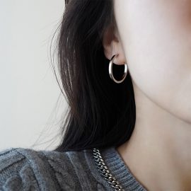 French hoop earrings