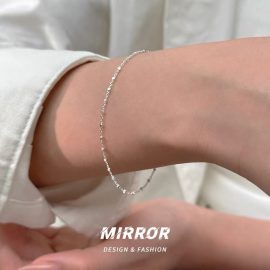 925 Sterling Silver Square Delicate Bracelet