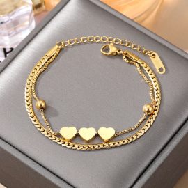 New colorfast titanium steel bracelet