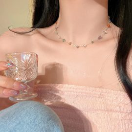 Colorful Pebble Necklace