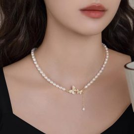 Butterfly Freshwater Pearl Necklace