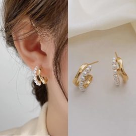 Heart-Shaped Stud Earrings