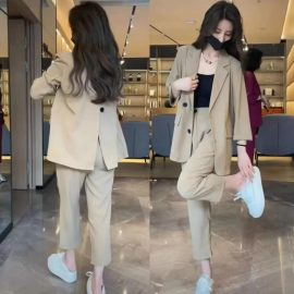 Women's Casual Thin Suit Set