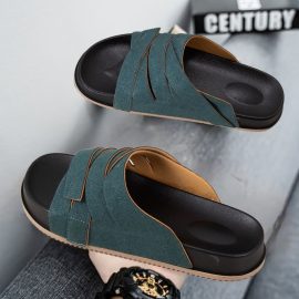 Stylish Men's Slippers 2026 Summer New Arrival, Light Luxury Mesh, Non-Slip, Casual