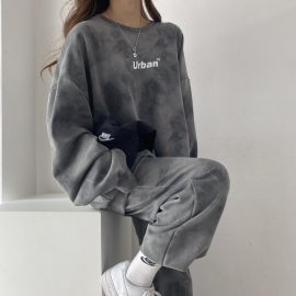 Women's two-piece cotton long-sleeved and long-legged suit