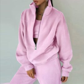 Women's Fashion Fleece Sports Casual Suit