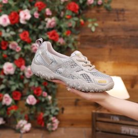 2026 New Summer Genuine Soft Leather Hollow Breathable Dad Shoes