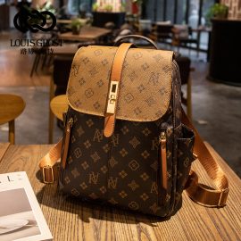 New Vintage Casual Monogram Large Capacity Backpack
