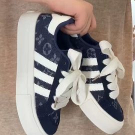 Korean style versatile Chanel-inspired sneakers