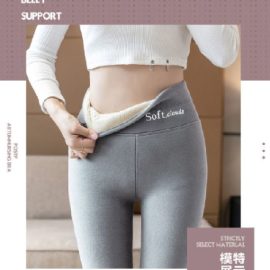 Lamb Fleece Leggings Women's 2025 Fleece-lined Thickened Out