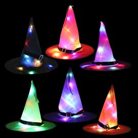 Halloween Glowing Hat Masquerade Party Decoration Led Lighted