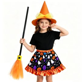 2026 girls' Halloween tutu skirt set
