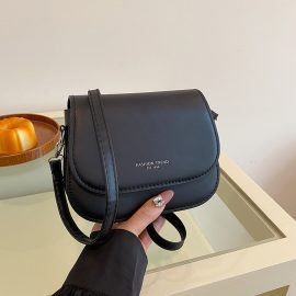 Small square bag PU handbag retro simple shoulder bag