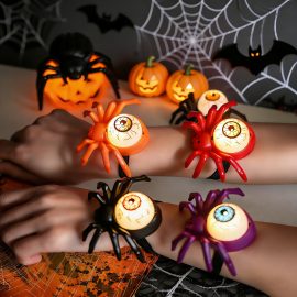 Halloween Glowing Spider Watch with Pop-Eyed Spider Light