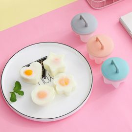 Kitchen Egg Steamer 4-Piece Set for Breakfast Omelette Grinder Household Creative Oil Brush Box