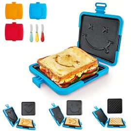 Microwave Sandwich Baking Pan Can Be Placed in the Oven Sandwich Maker Bread Maker