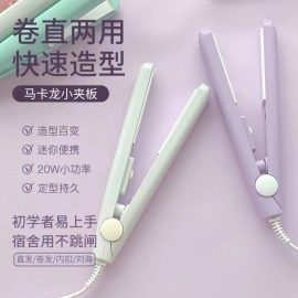 Mini Hair Straightener and Curler for Bangs, Dual-Use, Small and Portable, Low Power, Suitable for Dorms