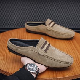 Loafers, lightweight moccasins, summer slip-on, breathable casual half-slip-on shoes