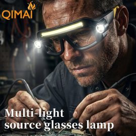 New Model Xte Multifunctional Glasses Light USB Charging Long-Lasting Lithium Battery Outdoor Hiking Head-Mounted Lighting Lamp