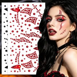 Halloween face stickers